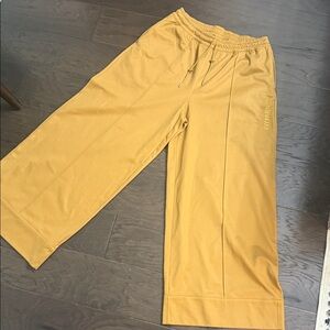 Ivy Park Mustard Yellow Wide-Leg Pants with tags